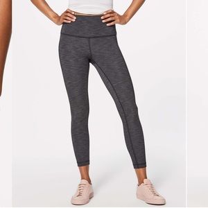 NWT Lululemon Wunder Under HR 7/8 Tight Grey USA 8